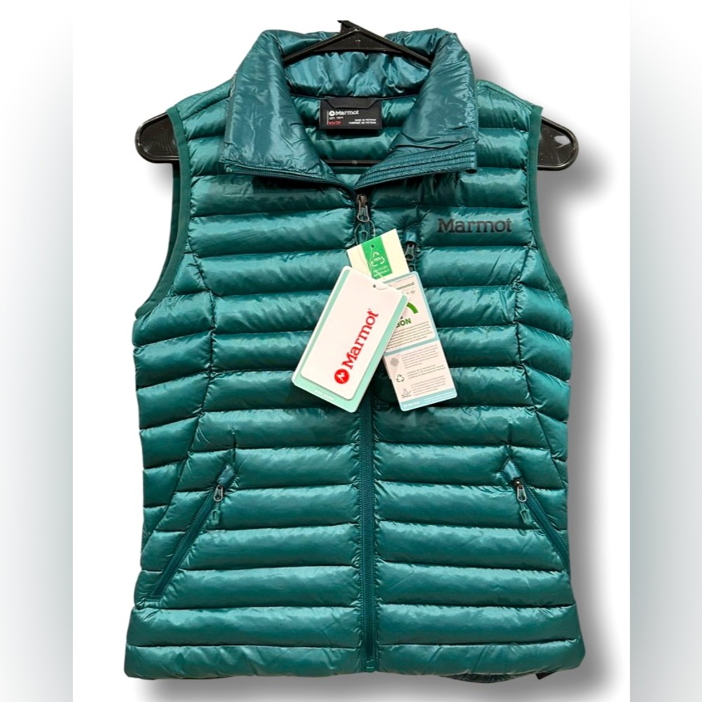NWTs Marmot Women’s Avant Featherless Vest.  Botanical Garden. XS